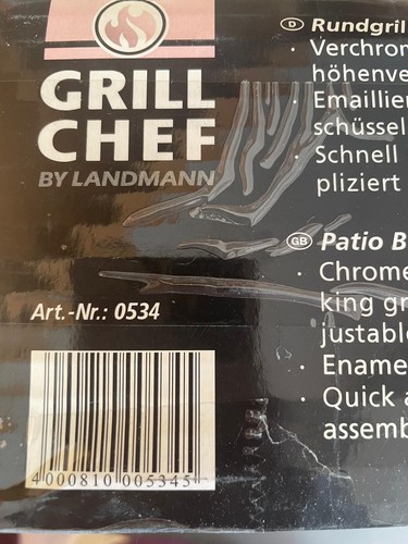 Barbecue rotondo chef