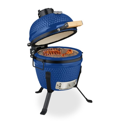 Kamado grill barbecue - barbecue, in