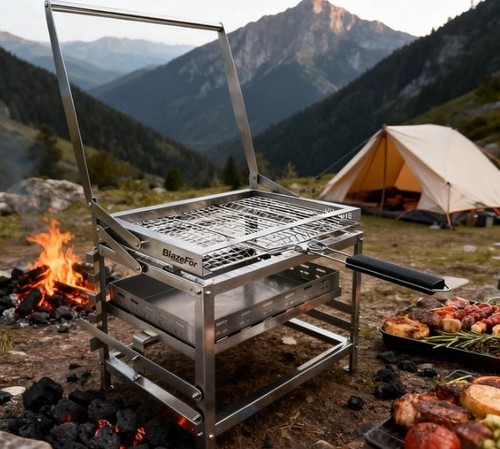 Barbecue carbone pieghevole - carbone,